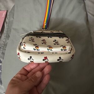 Loungefly Cream Mickey Mouse Key & Card Holder